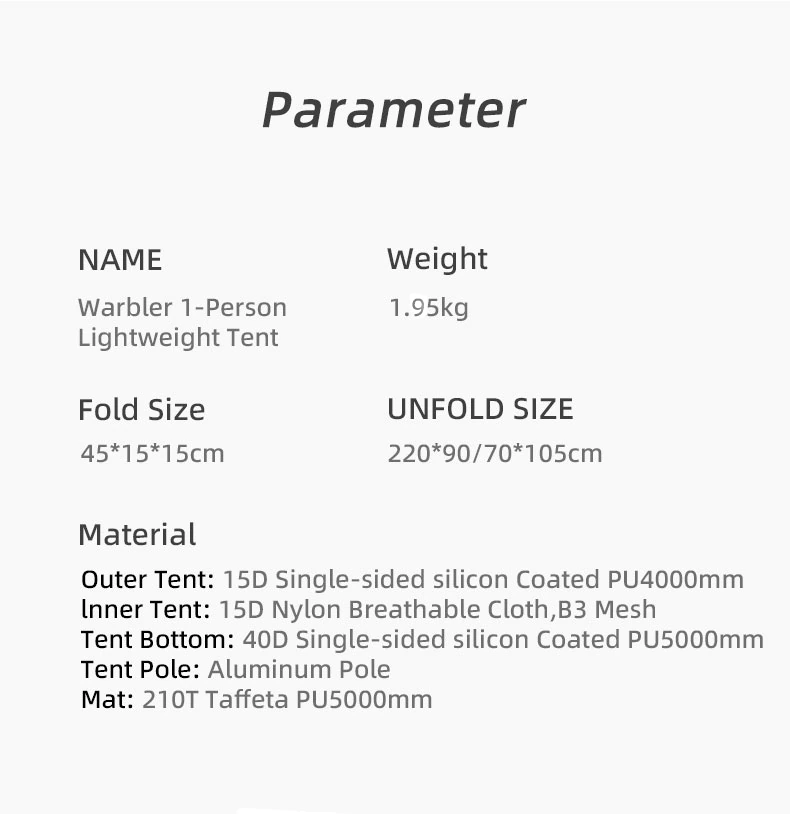 Cheap Goat Tents Blackdeer Archeos 1pro One Person Tent For Hiking Trekking 220*90cm Size 8.5mm Aluminum Pole Contain Footprint   
